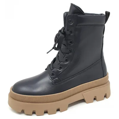 Produktbild von Marc O\'Polo Lace UP Bootie Damen Schnürstiefelette in Schwarz, Größe 40
