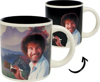 Produktbild von Bob Ross Kaffeebecher mit Wärmeeffekt