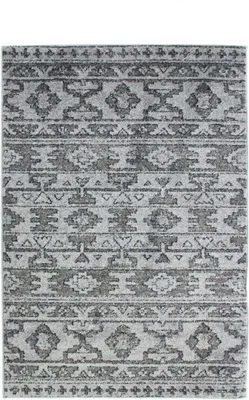 Zdjęcie produktu dla Szary skandynawski dywan etniczny 120x170