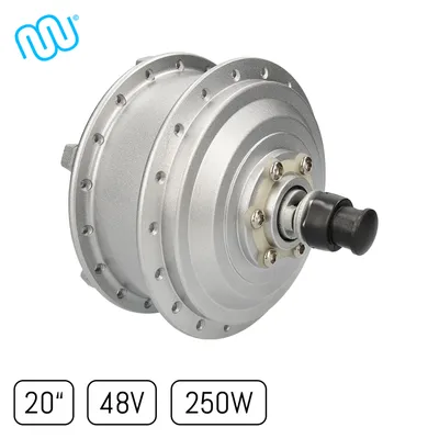 Obrázok produktu pre windmeile | predné koleso s nábojovým motorom, strieborné, 20", 48V/250W, e-bike, elektrobicykel, pedelec