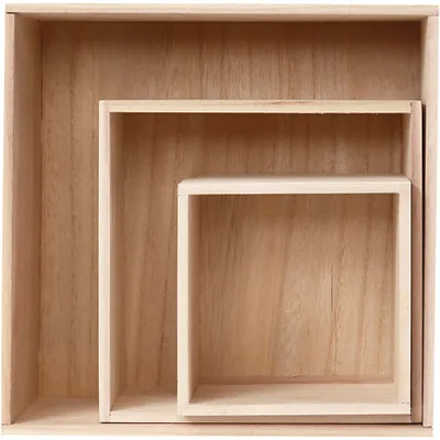 Produktbild von Creativ Company 57637, Aufbewahrungsbox, Holz, Quadratisch, Holz, Einfarbig, Drinnen