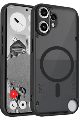 Obrázek produktu pro Magnetické pouzdro pro Nothing CMF Phone 2 Pro, průsvitné tvrdé PC pouzdro s měkkým TPU rámečkem Černý