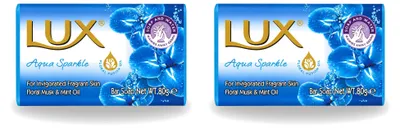 Produktbild von 2 x Lux Seife Aqua Sparkle - Hydratisierend - 80 g - Vorteilspackung - 2 Stücke