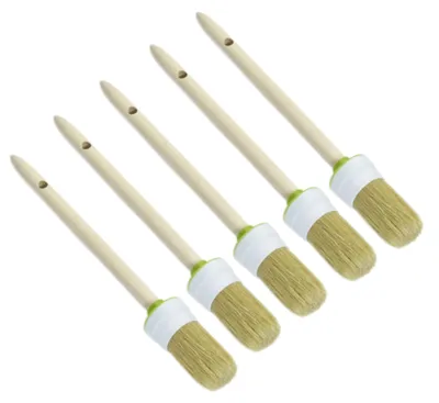 Produktbild von 5 x Handwerker-Ringpinsel helle Borstenmischung Gr. 02
