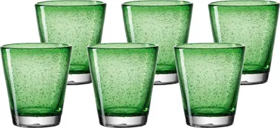 Obrázek produktu pro LEONARDO Burano, Zelená, Sklo, 6 kusů, Kulatý, Burano, 330 ml