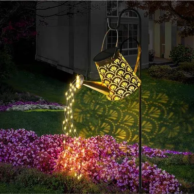 Produktbild von Solar Gartenleuchte Gießkanne – LED Gartenbeleuchtung IP65 Warmweiß