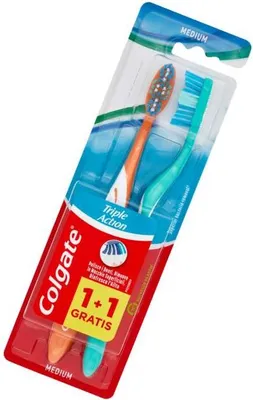 Immagine prodotto di Colgate, Spazzolino a tripla azione medio, 2 pezzi