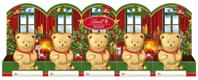 Immagine prodotto di Lindt Mini-Teddy con perforazione di cioccolato al latte alpino 50g