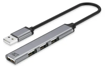 Produktbild von ACT USB-A hub 2.0, 4 port USB-A (AC6225)