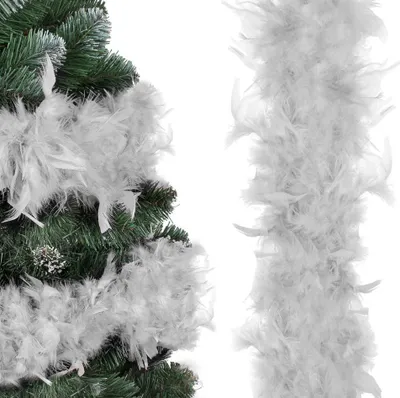 Produktbild von Federkette - Christbaumboa 190 cm, grau
