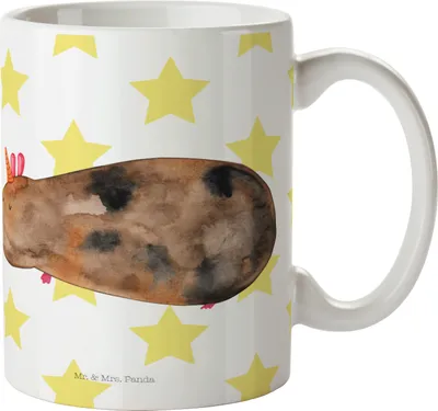 Produktbild von Mr. & Mrs. Panda Kaffeebecher Einhorn Meerschweinchen - Weiß - Geschenk, Tasse, Unicorn, Trinkbecher, Becher, Meerschwein, Kaffeetasse, Teetasse, Meerhörnchen, Einhörner
