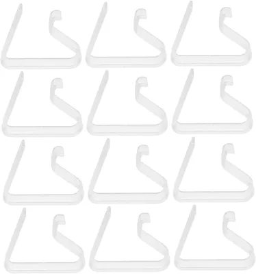Produktbild von 12 große, transparente Tischdeckenclips – windfest – für Gartentische – für Essbereiche im Freien – aus robustem Kunststoff