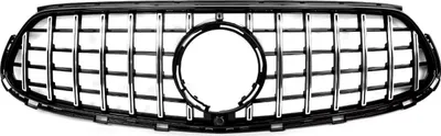 Immagine prodotto di Paraurti anteriore griglia anteriore stile GT - Nero lucido - Per Mercedes Classe E W212 (2014-2016) - Accessori auto