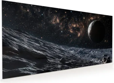 Produktbild von Küchenrückwand Spritzschutz Glas mit Motiv Weltraumlandschaft 40 x 40 cm