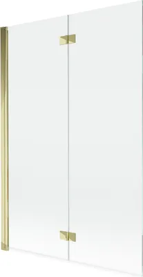 Produktbild von Mexen Mist Duschabtrennung 2-flügelig links 120 x 150 cm, transparent, gold - 8A9-120-002-50-00-L