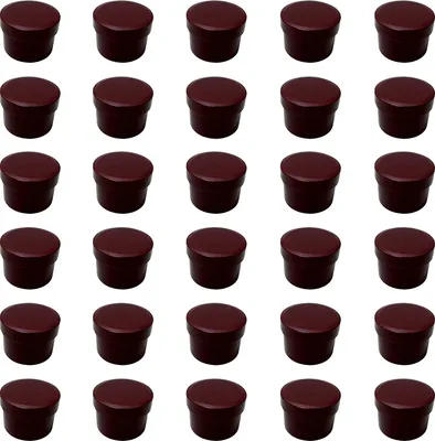 Produktbild von 30 Salbendosen, Cremedosen 35ml flach bordeaux -farben - hergestellt in Deutschland