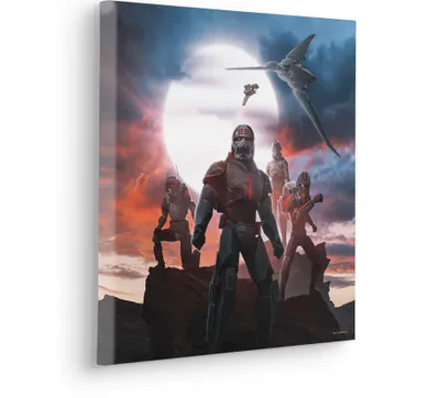 Produktbild von Keilrahmenbild - Star Wars Bad Batch Strong Team - Größe 40 x 40 cm