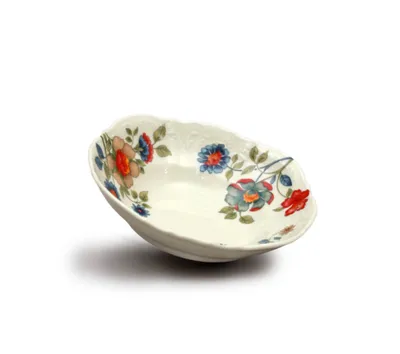 Zdjęcie produktu dla Thun 1794 Bernadotte, miska na kompot, 19 cm, kość słoniowa, kwiaty, Thun