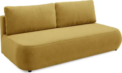 Produktbild von Brugnato - 2-Sitzer Schlafsofa, 210x106 cm Gelb, Stauraum