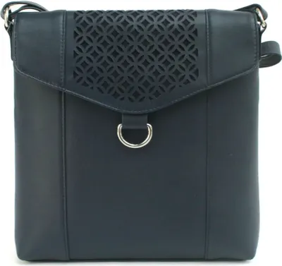 Produktbild von Eastern Counties Leather - Damen Handtasche "Janie", Leder EL387 (Einheitsgröße) (Marineblau)