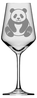 Produktbild von eXODA Weinglas Panda niedlich stilvolles Trinkglas für Weinliebhaber 350 ml