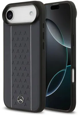 Immagine prodotto di Cover posteriore Mercedes-Benz - Pelle vera - iPhone 17 Air - Blu navy -