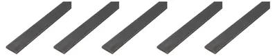 Produktbild von Alberts 5 x Flachstange, Stahl roh, 15 x 5 mm, Länge 1 m