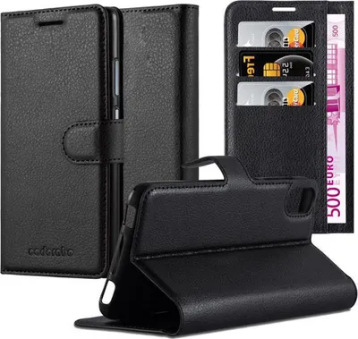 Produktbild von Cadorabo Hülle für HTC Desire 10 LIFESTYLE / Desire 825 Schutz Hülle in Schwarz Handyhülle Etui Case Cover