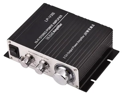 Immagine prodotto di Mini amplificatore di potenza stereo Hi-Fi a 2 canali per auto, amplificatore digitale, nero