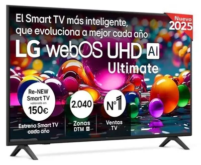 Obrázek produktu pro LG 50UA75006LA, 127 cm (50"), 3840 x 2160 px, LCD, Smart TV, Wi-Fi, Černá