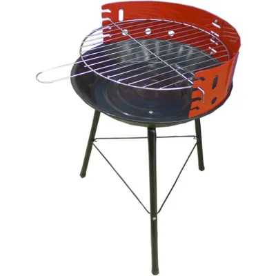 Produktbild von Standgrill H: 51,5 cm 36cm Grillrost mit 4 einstellbare Höhen und Windfangblech