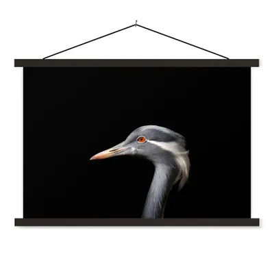 Produktbild von MuchoWow® Textilposter Vogel - Tiere - Porträt 150x100 cm mit schwarzem Rahmen
