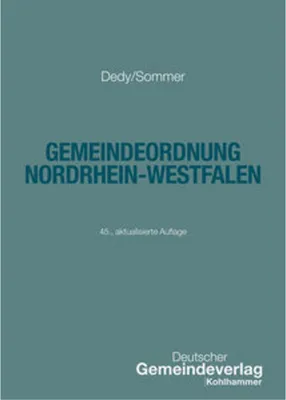 Produktbild von Gemeindeordnung Nordrhein-Westfalen