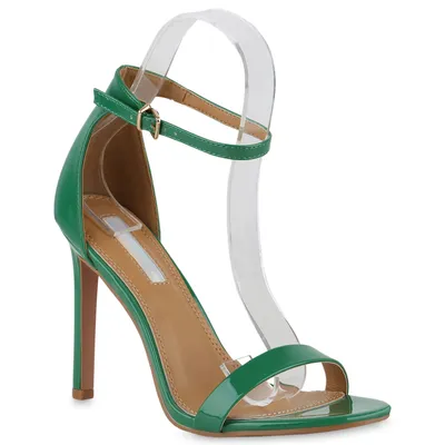 Produktbild von VAN HILL Damen Sandaletten High Heels Stiletto Elegant 821192, Farbe: Grün, Größe: 39