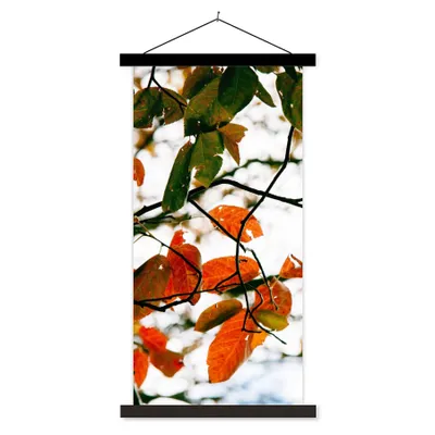 Produktbild von MuchoWow® Textilposter Herbst - Blätter - Landleben - Jahreszeiten 60x120 cm mit schwarzem Rahmen - Magnete