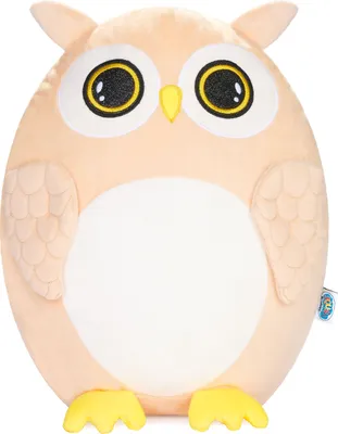 Produktbild von SQUISHBRUBIES Oliver die Eule - 35 cm Kuscheltier - Superweiches Plüsch Stofftier zum Kuscheln, Verschenken und Sammeln - Braun