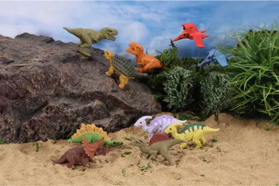 Produktbild von KYR001 - Dinosaurier-Mix 60 Stück (Iwako)