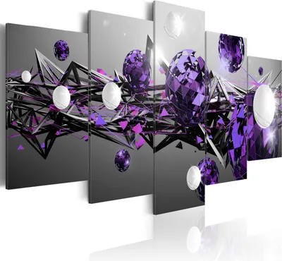 Produktbild von Modernes Wandbild a-A-0163-b-p (150x75) - 5 Teilig Bilder Fotografie auf Vlies Leinwand Foto Bild Dekoration Wand Bilder Kunstdruck ABSTRAKT