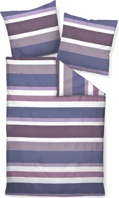 Produktbild von Janine Design Mako-Satin-Bettwäsche Bettwäsche-Garnitur J.D. 87069 Farbe lilac-05 Größe 200x220+2x80x80cm