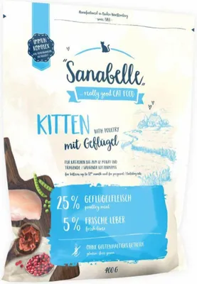 Produktbild von Sanabelle Kitten mit Geflügel 400 g
