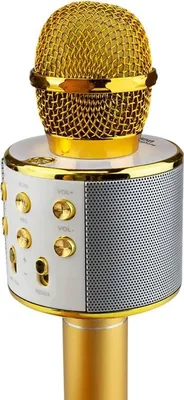 Productafbeelding van KTV - Draadloze karaoke-microfoon - Goudkleurig