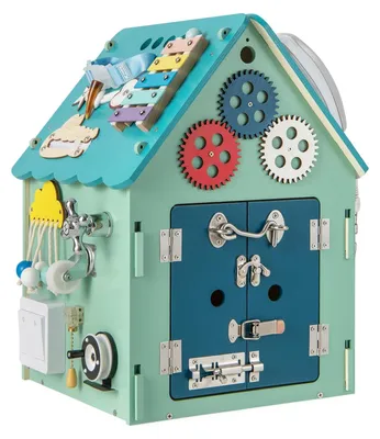 Immagine prodotto di Casetta di legno per bambini, dotata di giochi educativi