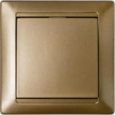 Produktbild von Lichtschalter Unterputz Ein/Aus 10A Premium serie STILE Bronze