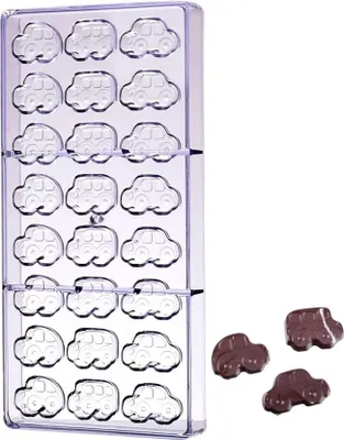 Produktbild von Polycarbonat-Schokoladenform SAMOCHODS