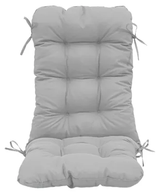Immagine prodotto di Cuscino per sedia con schienale - Trapuntato - 50x120x8cm - Grigio pietra