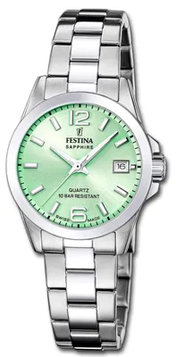 Produktbild von Festina Damenuhr Swiss Made Armbanduhr Edelstahl silber D3UF20049/2