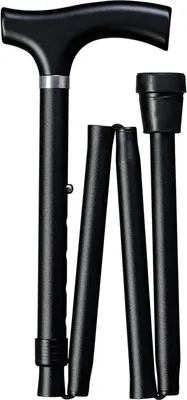 Obrázek produktu pro Skládací hůl s rukojetí Fritz>>>>Barva: černá