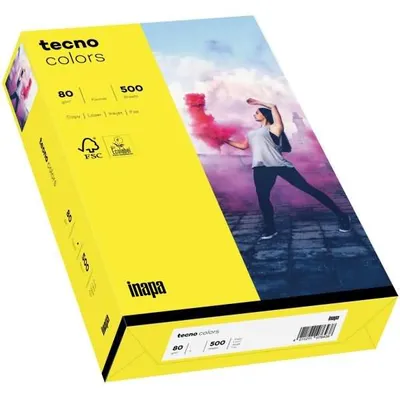 Produktbild von tecno Kopierpapier colors gelb DIN A3 80 g/qm 500 Blatt