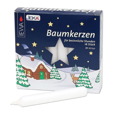 Produktbild von EWA / JEKA - Baumkerzen 16 / 250 - Weiss