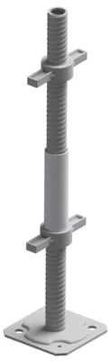 Produktbild von ALTEC Fußplatte mit Stahlspindel | Rollfix 1.0 | AluKlik | AluLight
